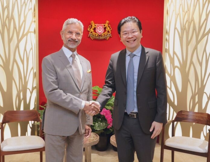 EAM Dr Jaishankar met Deputy PM of Singapore Lawrence Wong