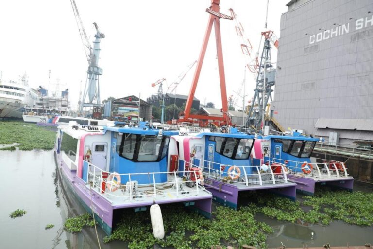 Cochin Shipyard Limited witnessed delivery of 3 Water Metro Vessels