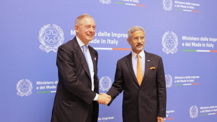 EAM Dr Jaishankar met Italian Minister of Enterprise Adolfo Urso