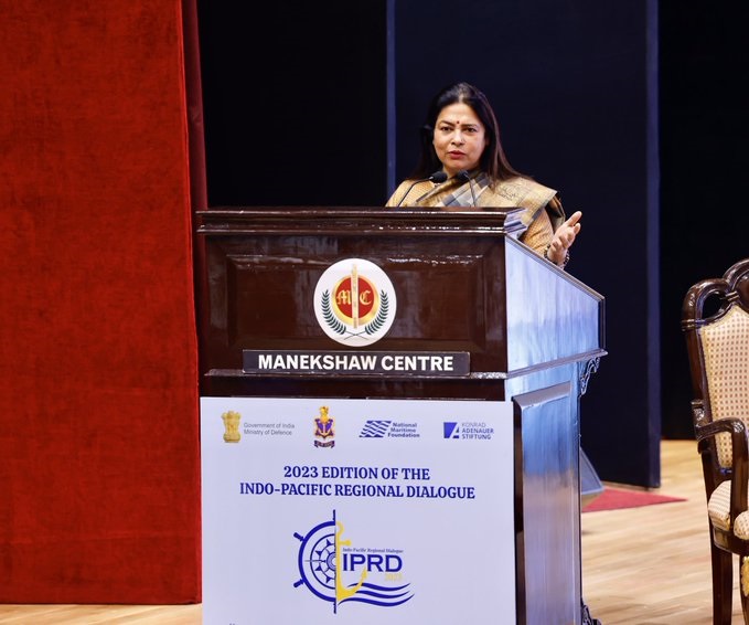 MoS Meenakshi Lekhi addresses the Indo-Pacific Regional Dialogue 2023 MoS Meenakshi Lekhi addresses the Indo-Pacific Regional Dialogue 2023