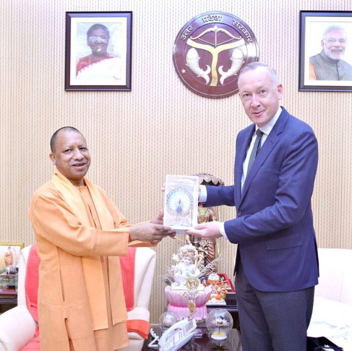 Uttar Pradesh: Belgian Ambassador Didier Vanderhasselt meets CM Yogi Adityanath