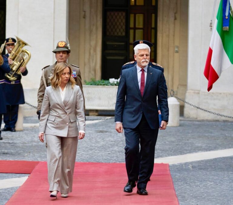 I received the President of the Czech Republic Petr Pavel on his visit to Italy- Giorgia Meloni