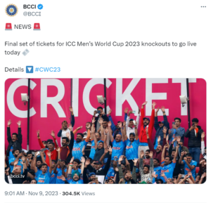 ICC World Cup 2023: BCCI ने सेमीफाइनल और फाइनल की टिकट पर दिया अपडेट, फैंस के लिए बड़ी खुशखबरी