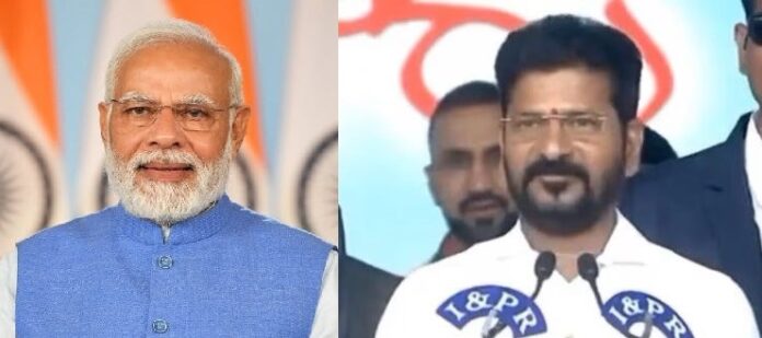 PM Modi congratulates Revanth Reddy Garu on taking oath as Telangana CM