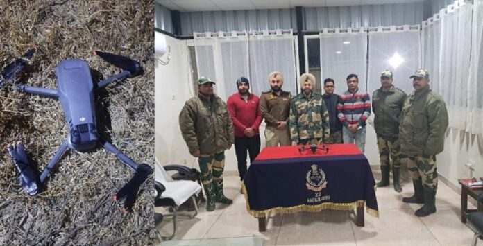 BSF & Punjab police recover Pak drone in Amritsar