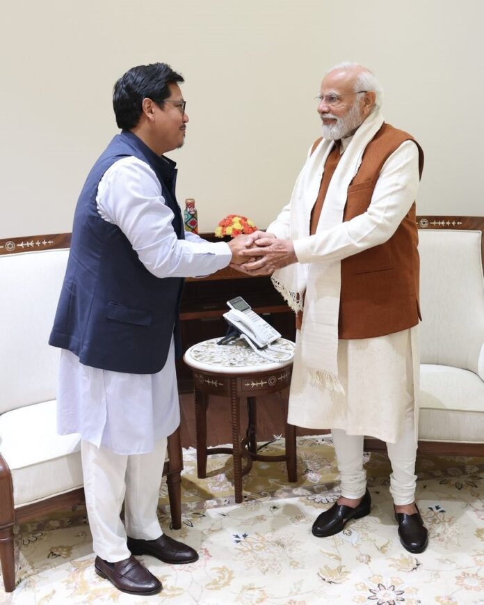 Meghalaya CM Sangma calls on PM Modi