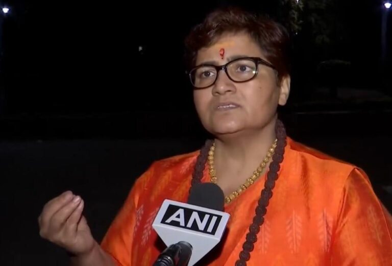 The country will not tolerate the insult to the symbols of ‘Sanatana Dharma’- Sadhvi Pragya Thakur