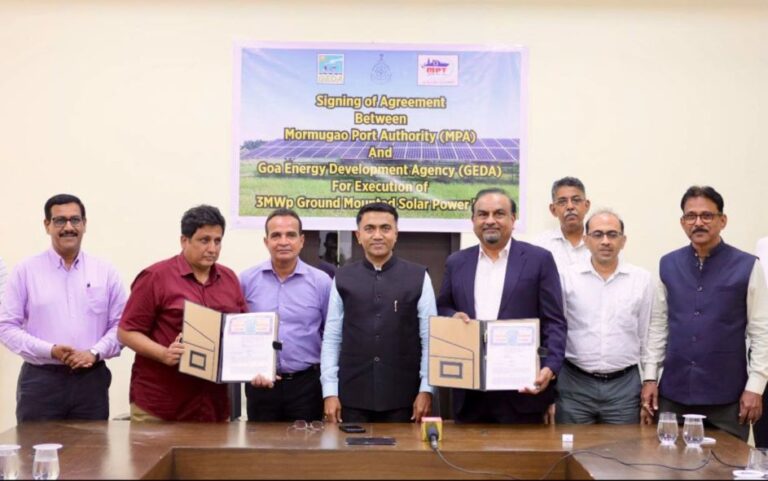 Goa: Witnessed the signing of MoU between GEDA & Mormugao Port Authority- CM Sawant