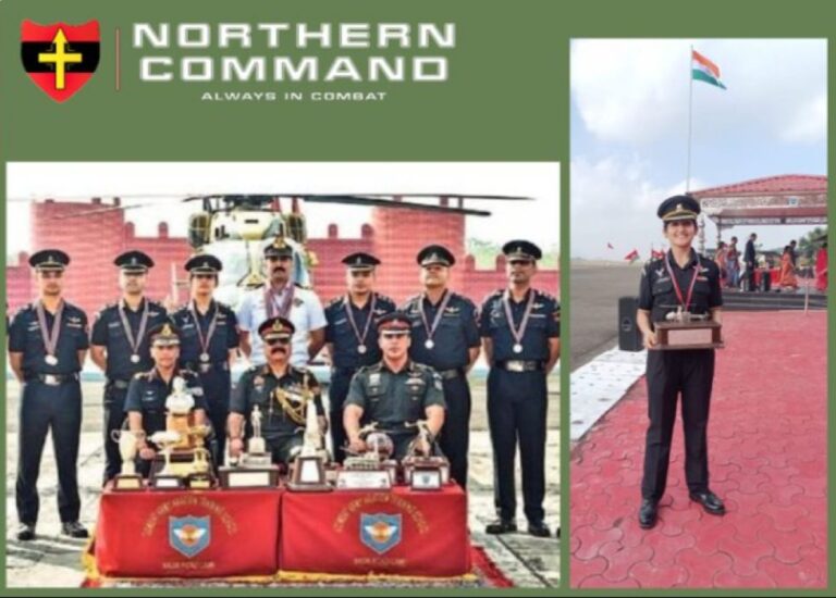 Captain Hansja Sharma was awarded with the ‘Silver Cheetah’ trophy