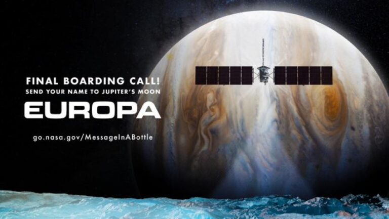 Send your name to Jupiter’s Moon ‘Europa’- NASA