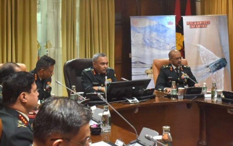COAS General Pande presided over the 2nd Mechanised Infantry MECHINF Commanders Conference