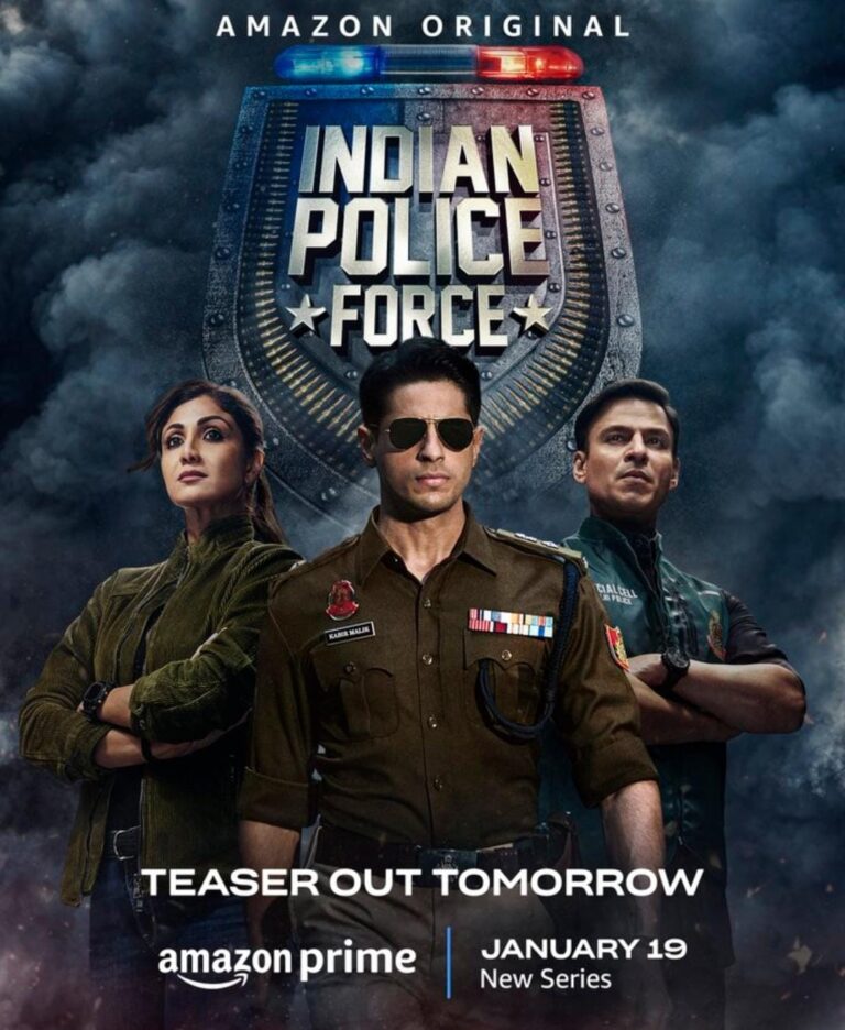 अभिनेता सिद्धार्थ मल्होत्रा की वेब सीरीज ‘इंडियन पुलिस फोर्स’ के टीजर से कल उठेगा पर्दा