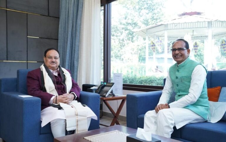 पूर्व सीएम शिवराज सिंह चौहान ने दिल्ली में राष्ट्रीय अध्यक्ष जेपी नड्डा से की मुलाकात