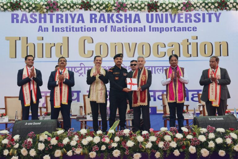विदेश मंत्री डॉ. एस जयशंकर ने राष्ट्रीय रक्षा विश्वविद्यालय के तीसरे दीक्षांत समारोह में लिया भाग