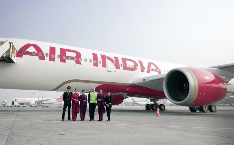 एयर इंडिया का पहला वाइड-बॉडी एयरबस A350-900 विमान पहुंचा दिल्‍ली