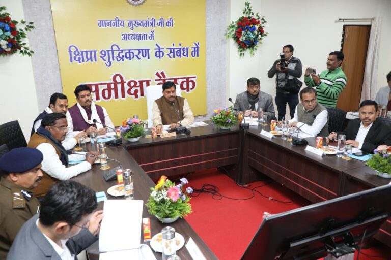 उज्जैन सीवरेज और नालों का गन्दा पानी शिप्रा नदी में मिल रहा – CM डॉ. मोहन यादव