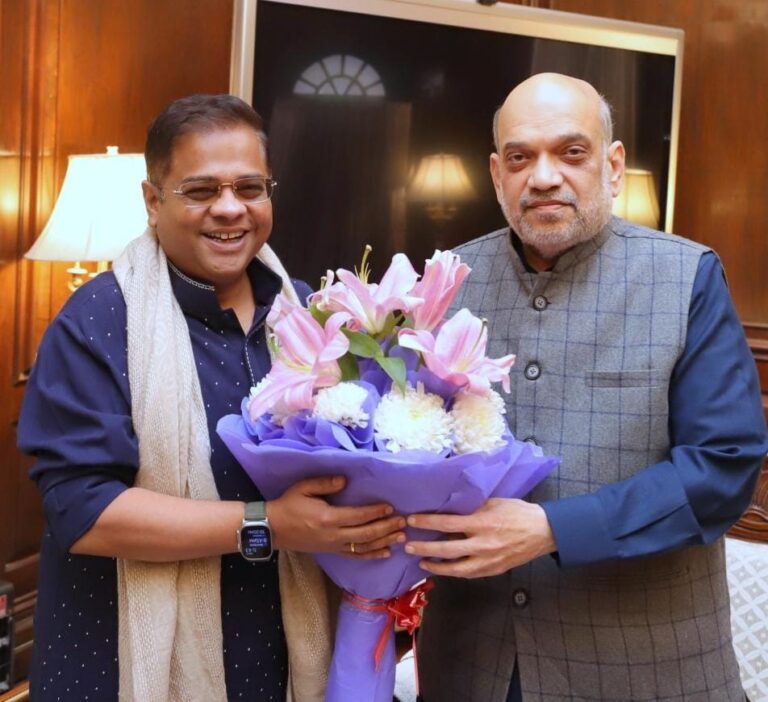 छत्तीसगढ़ जनता कांग्रेस के अध्यक्ष अमित जोगी ने केन्‍द्रीय गृह मंत्री अमित शाह से की मुलाकात