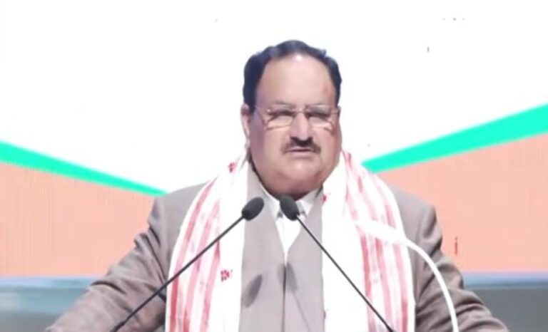 असम : भाजपा के राष्ट्रीय अध्यक्ष जेपी नड्डा ने आज कामरूप में राज्य कार्यकारिणी की बैठक को किया संबोधित