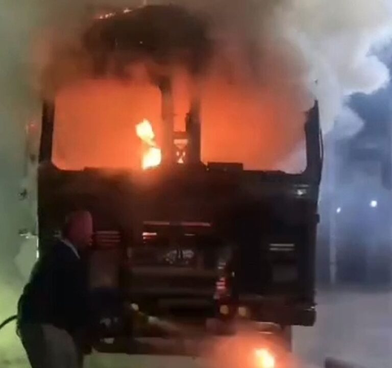 पंजाब : चलते ट्रक में लगी भीषण आग