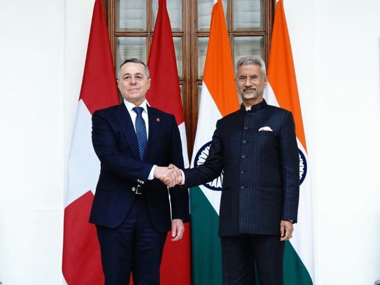 स्विस के विदेश मंत्री इग्नाज़ियो कैसिस ने विदेश मंत्री डॉ. एस जयशंकर से की मुलाकात