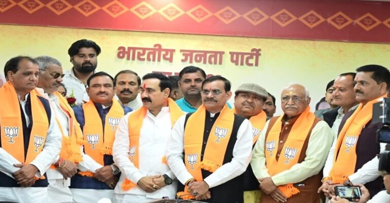 विदिशा के कांग्रेस अध्यक्ष राकेश कटारे समेत कई नेता BJP में हुए शामिल