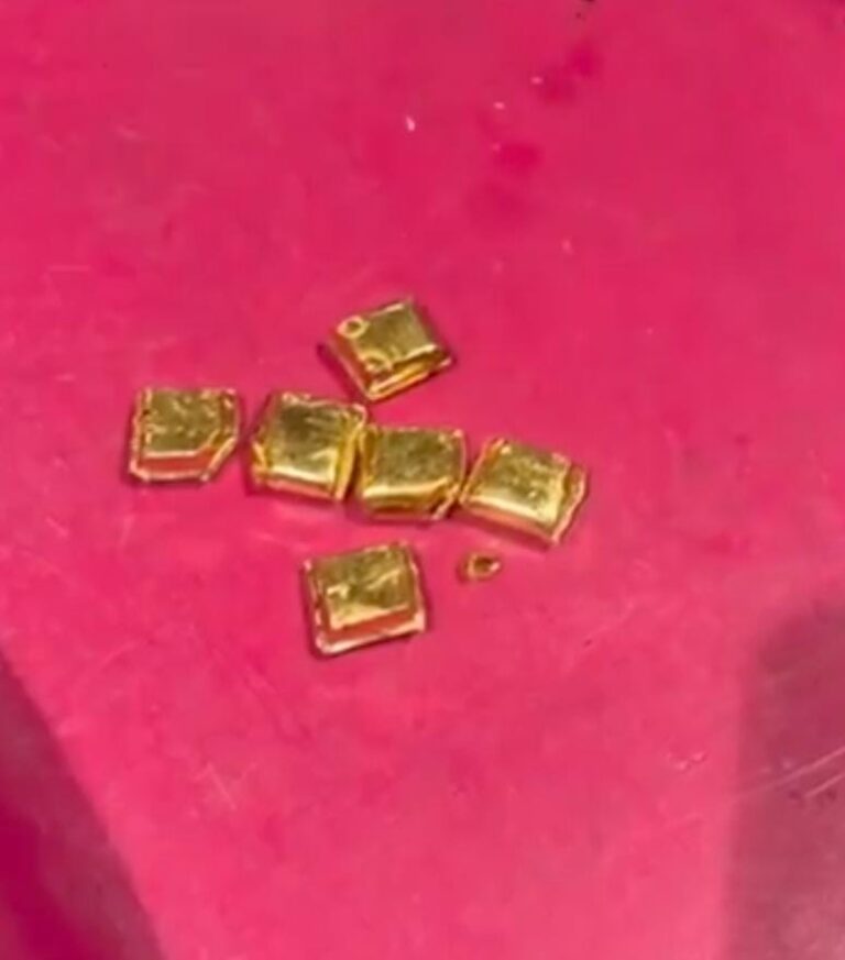 बेंगलुरु एयर कस्टम ने जब्त किए 279.5 ग्राम कच्चे सोने के टुकड़े