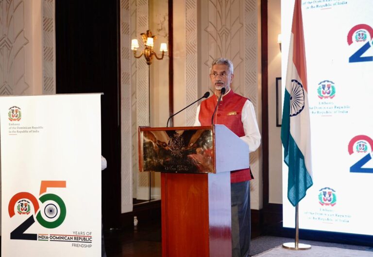 Pleasure to join the event marking 25yrs of establishment of India-Dominican Republic diplomatic ties- Dr. Jaishankar