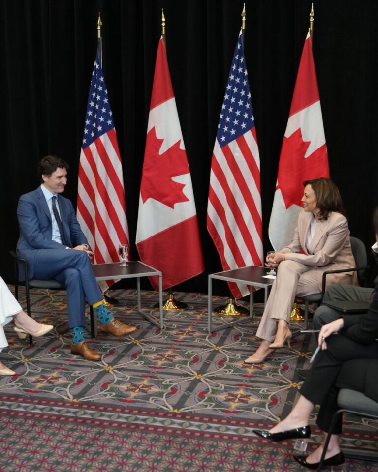 Canadian Prime Minister Trudeau meets US Vice President Kamala Harris