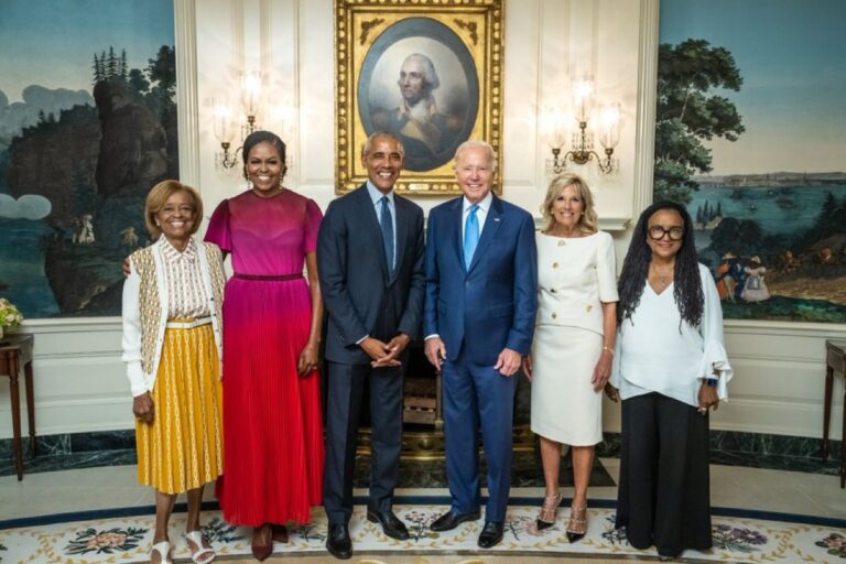 May God bless Mrs. Marian Robinson- President Biden