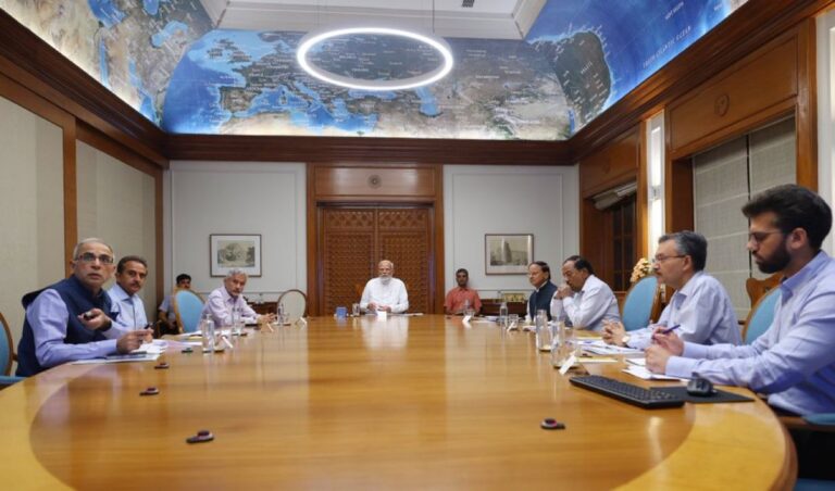 Chaired a meeting to review the situation in the wake of the fire mishap in Kuwait- PM Modi
