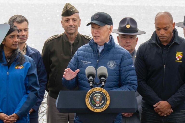 I said we’d move heaven and earth to reopen the Port of Baltimore- President Biden