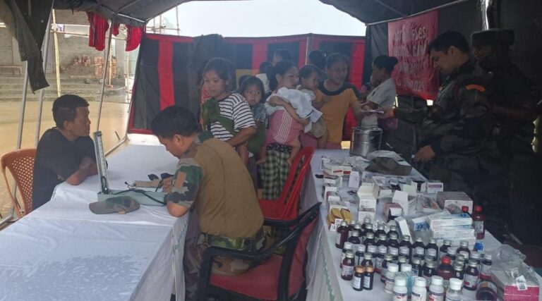 Tamenglong: Assam Rifles Organized Medical Camp at Village Kaimai