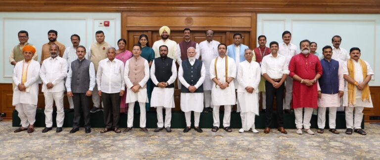 Met those who have become Ministers of State for the first time- PM Modi