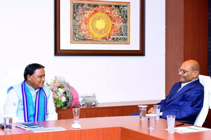 Vedanta Chairman Anil Agarwal meets Odisha CM Mohan Charan Majhi