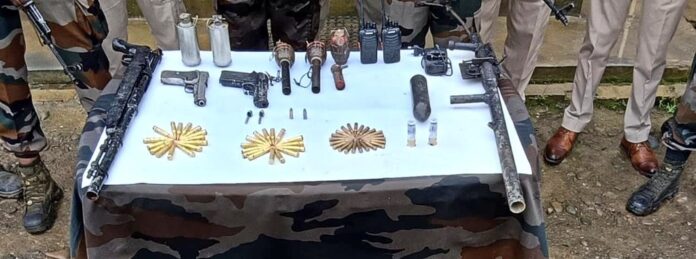 Manipur: Huge cache of arms and ammunition recovered in Imphal