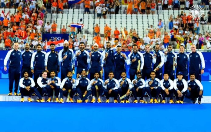 Hockey India announces reward of Rs 15 lakh for each player following India's bronze medal triumph in Paris