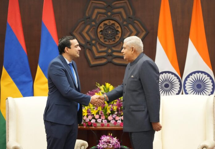 Mauritius Speaker Duval calls on Vice President Dhankhar