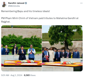 Vietnam PM Pham Minh Chinh pays homage to Mahatma Gandhi at Rajghat