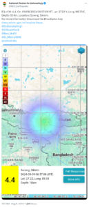 Sikkim: Earthquake of 4.4 magnitude strikes Soreng
