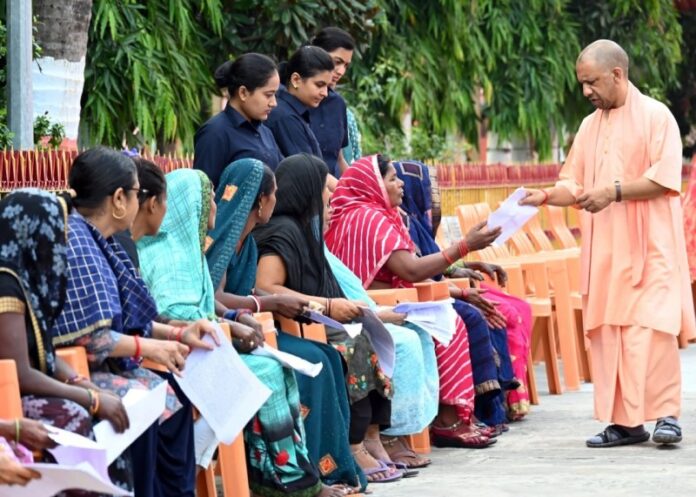 UP: CM Yogi Adityanath holds 'Janta Darshan' at Gorakhnath Temple