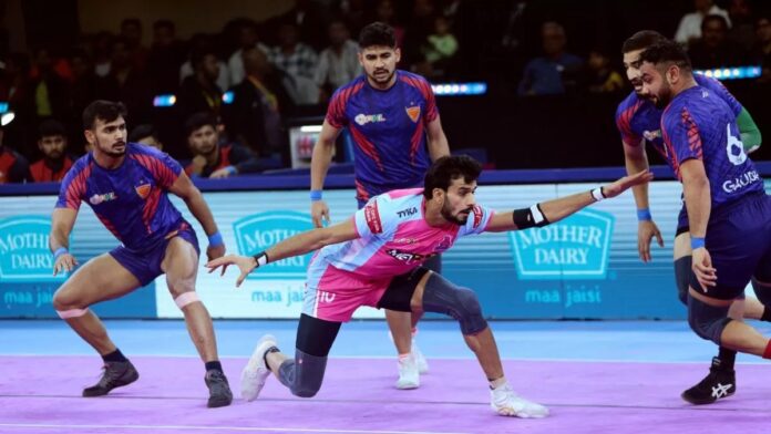 PKL-11: दबंग दिल्ली केसी ने जयपुर पिंक पैंथर्स को 35-21 के अंतर से हराया