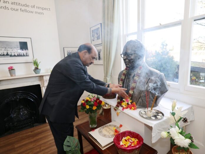 Lok Sabha Speaker Om Birla visits Dr Ambedkar Museum in London