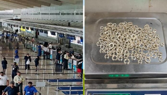 आईजीआई एयरपोर्ट पर दो अलग-अलग मामलों में एक किलो सोना बरामद, 2 गिरफ्तार; जांच में जुटा कस्टम विभाग आईजीआई एयरपोर्ट पर दो अलग-अलग मामलों में एक किलो सोना बरामद, 2 गिरफ्तार; जांच में जुटा कस्टम विभाग