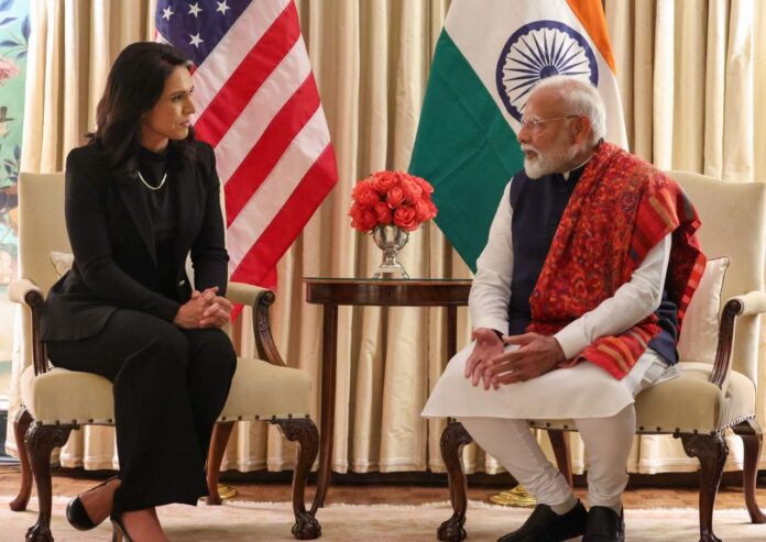 PM Modi meets U.S. Director of National Intelligence Tulsi Gabbard in Washington DC