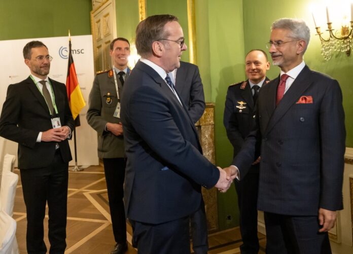 Munich: EAM Jaishankar meets Germany's Defence Minister Boris Pistorius