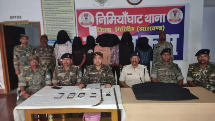 गिरिडीह के पावर सब स्टेशन में कर्मियों को बंधक बना की गई थी लूट, पुलिस ने 7 बदमाशों को किया गिरफ्तार