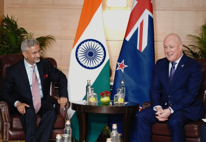 EAM Jaishankar meets New Zealand PM Christopher Luxon