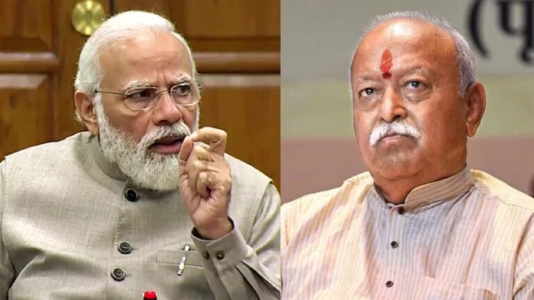 पीएम मोदी से मिले आरएसएस प्रमुख मोहन भागवत, पीएम आवास में करीब डेढ़ घंटे तक चली बैठक