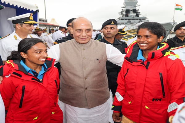 India’s daughters prove their mettle, from heights of Siachen to depths of seas: Def Min Rajnath Singh