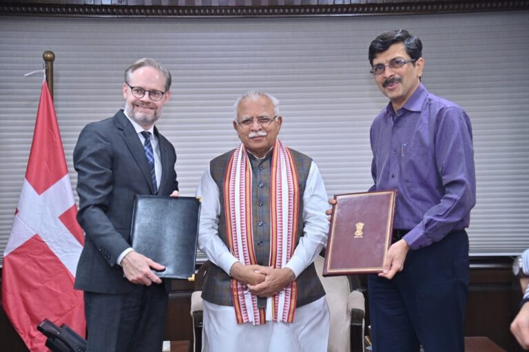 भारत और डेनमार्क ने ऊर्जा क्षेत्र में सहयोग बढ़ाने के लिए एक समझौता ज्ञापन पर किए हस्ताक्षर